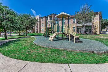Our apartments have a playground for kids to play